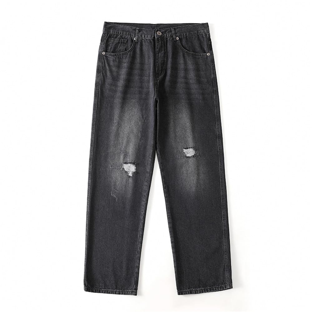 LUOBANIU Men's Baggy Jeans Hip Hop Loose fit 90s Vintage